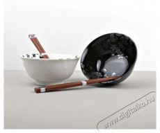 Made In Japan Silver Sakura Tálkészlet pálcikákkal, 400 ml, 2 db Konyhai termékek - Edény - Edény készlet - 515592