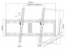 A+ SPG46T Fali TV konzol, &Aacute;ll&iacute;that&oacute;, 37 -80 , Fekete Tv kieg&eacute;sz&iacute;tők - Fali tart&oacute; / konzol - Fali tv tart&oacute; - 534050