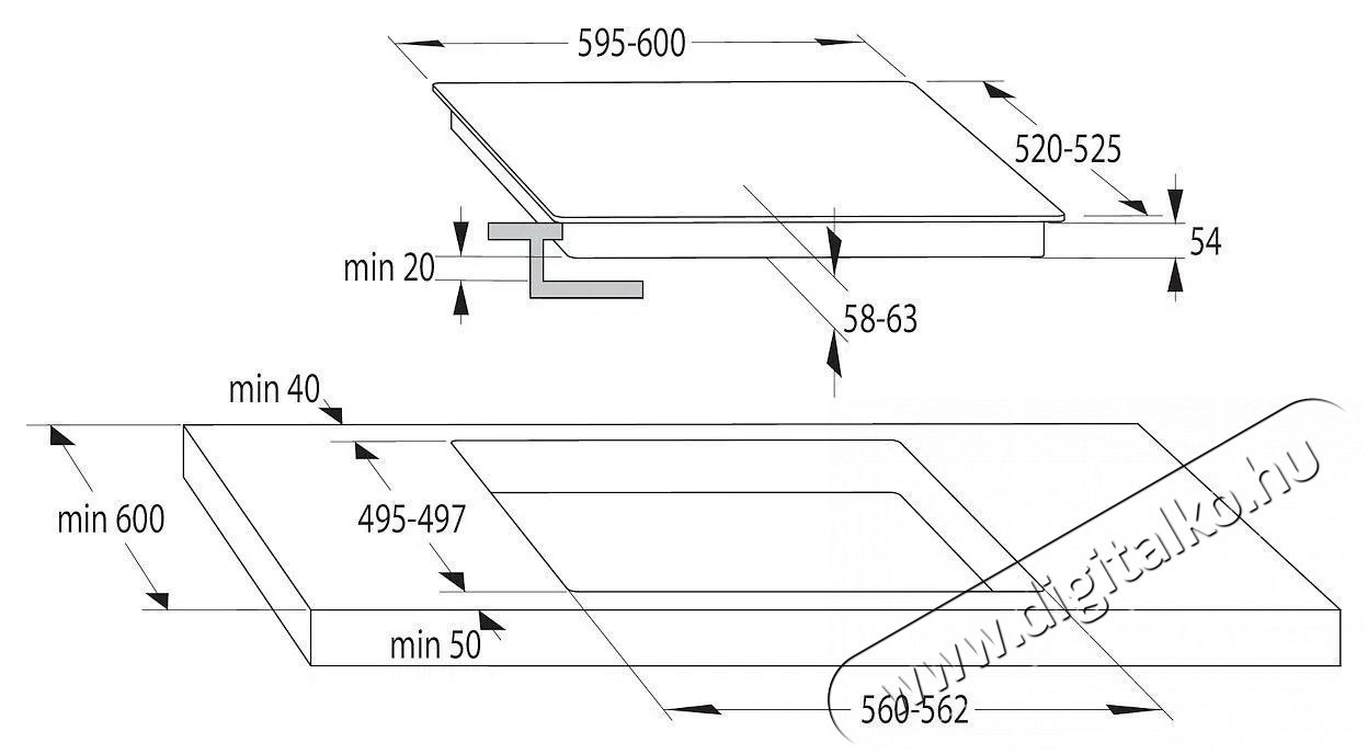 Mora VDIT 661 C Konyhai term&eacute;kek - S&uuml;tő-főzőlap, tűzhely (be&eacute;p&iacute;thető) - Indukci&oacute;s főzőlap (be&eacute;p&iacute;thető) - 515689