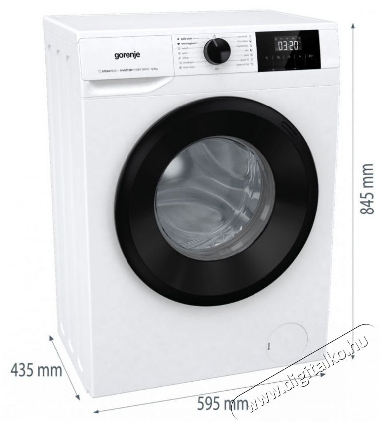 Gorenje W3NGPI72SBS H&aacute;ztart&aacute;s / Otthon / K&uuml;lt&eacute;r - Mos&oacute;g&eacute;p / sz&aacute;r&iacute;t&oacute;g&eacute;p - El&ouml;lt&ouml;ltős norm&aacute;l (60cm-ig) mos&oacute;g&eacute;p - 515430