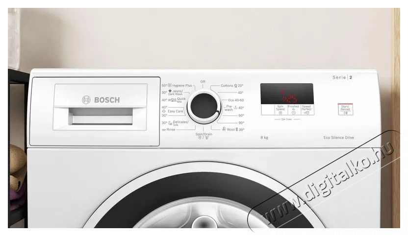 Bosch WGE03200BY Serie 2 H&aacute;ztart&aacute;s / Otthon / K&uuml;lt&eacute;r - Mos&oacute;g&eacute;p / sz&aacute;r&iacute;t&oacute;g&eacute;p - El&ouml;lt&ouml;ltős norm&aacute;l (60cm-ig) mos&oacute;g&eacute;p - 515220