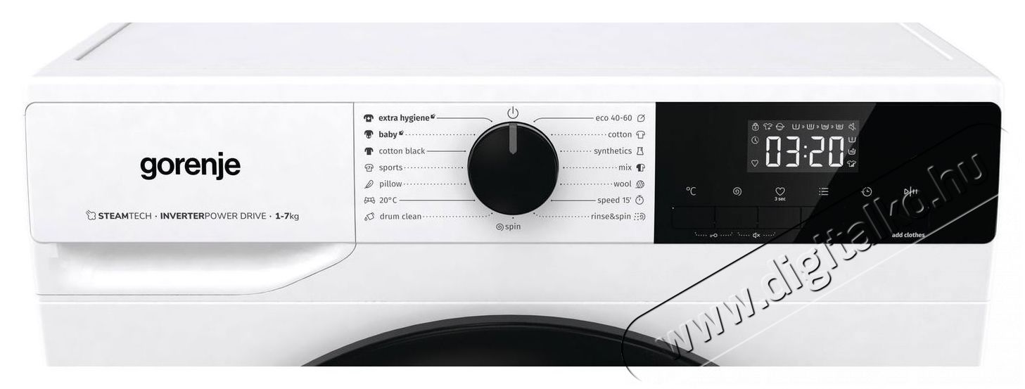 Gorenje WNHEI74SAS SteamTech H&aacute;ztart&aacute;s / Otthon / K&uuml;lt&eacute;r - Mos&oacute;g&eacute;p / sz&aacute;r&iacute;t&oacute;g&eacute;p - El&ouml;lt&ouml;ltős keskeny (45cm-ig) mos&oacute;g&eacute;p - 515435