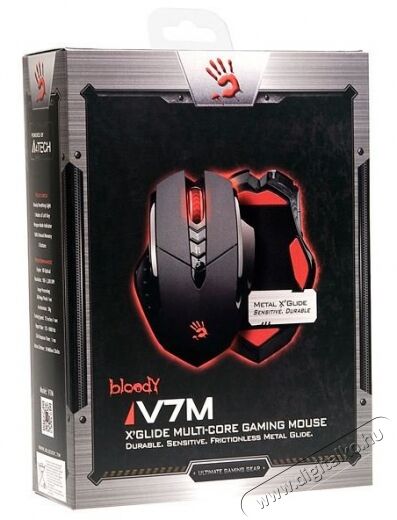A4-Tech Bloody V7M optikai USB Multi-Core GUN3 gamer egér Iroda és számítástechnika - Egér - Vezetékes egér - 323807