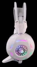 A4-Tech Bloody G300 sztereó USB Gamer headset - fehér Audio-Video / Hifi / Multimédia - Fül és Fejhallgatók - Fejhallgató mikrofonnal / headset - 338169