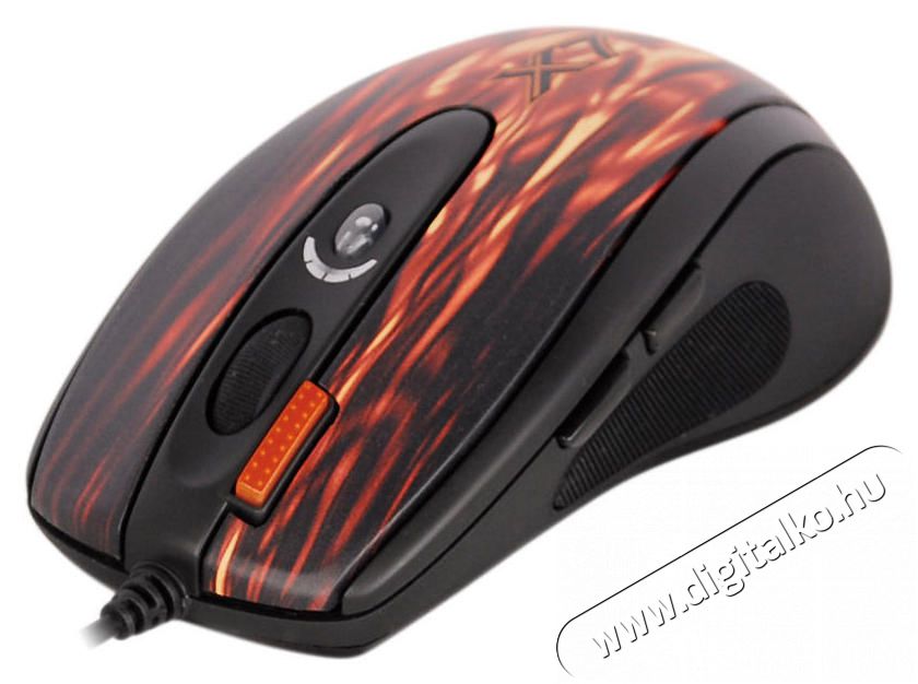 A4-Tech XL-750BK-2 lézer USB Gamer egér - vörös mintás Iroda és számítástechnika - Egér - Vezetékes egér - 323861