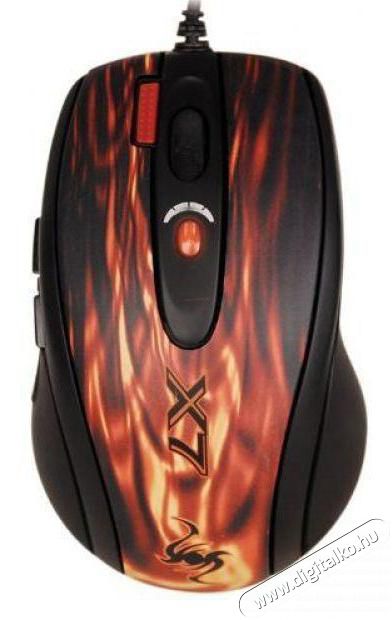 A4-Tech XL-750BK-2 lézer USB Gamer egér - vörös mintás Iroda és számítástechnika - Egér - Vezetékes egér - 323861