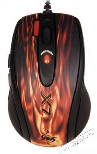 A4-Tech XL-750BK-2 lézer USB Gamer egér - vörös mintás Iroda és számítástechnika - Egér - Vezetékes egér - 323861