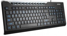 A4-Tech X-Slim KD-800L USB kék ledes billentyűzet HU Iroda és számítástechnika - Billentyűzet / billentyűzet szett - Vezetékes - 323805