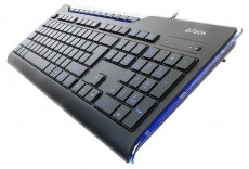 A4-Tech X-Slim KD-800L USB kék ledes billentyűzet HU Iroda és számítástechnika - Billentyűzet / billentyűzet szett - Vezetékes - 323805