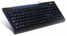 A4-Tech X-Slim KD-800L USB kék ledes billentyűzet HU Iroda és számítástechnika - Billentyűzet / billentyűzet szett - Vezetékes - 323805