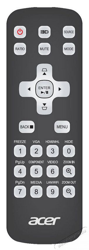 Acer X1226H XGA DLP 3D projektor Televíziók - Kivetítő - Kivetítő - 332410
