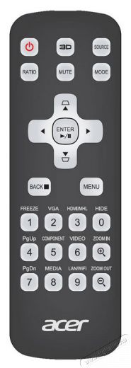 Acer X1226H XGA DLP 3D projektor Televíziók - Kivetítő - Kivetítő - 332410