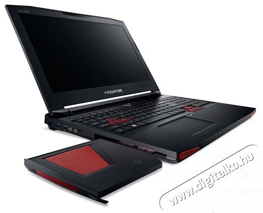 Acer Predator G9-593-70R4 15,6" FHD IPS/Intel Core i7-7700HQ 2,8GHz/8GB/256GB+1TB/DVD író/fekete Iroda és számítástechnika - Notebook - 311123