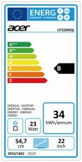 Acer 21,5 UT220HQLbmjz LED HDMI zeroframe érintőképernyős multimédiás monitor Iroda és számítástechnika - Monitor - Érintőképernyős monitor - 338342