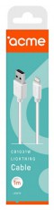 Acme CB1031W 1m lightning kábel - fehér Mobil / Kommunikáció / Smart - Mobiltelefon kiegészítő / tok - Kábel / átalakító - 367351