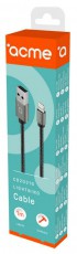Acme CB2031G 1m lightning kábel - asztroszürke Mobil / Kommunikáció / Smart - Tablet / E-book kiegészítő, tok - Kábel - 367355