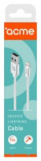 Acme CB2031S 1m lightning kábel - ezüst Mobil / Kommunikáció / Smart - Mobiltelefon kiegészítő / tok - Kábel / átalakító - 367357