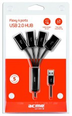 Acme HB410 USB2.0 HUB 4 portos Iroda és számítástechnika - Notebook kiegészítő - USB hub / elosztó - 323762