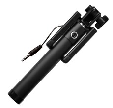 Acme MH09 univerzális 3,5mm Jack kábeles szelfibot - fekete  Mobil / Kommunikáció / Smart - Mobiltelefon kiegészítő / tok - Tartó / rögzítő / állvány - 367344