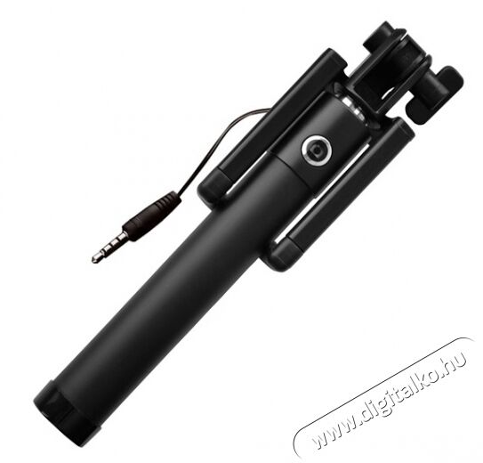 Acme MH09 univerzális 3,5mm Jack kábeles szelfibot - fekete  Mobil / Kommunikáció / Smart - Mobiltelefon kiegészítő / tok - Tartó / rögzítő / állvány - 367344