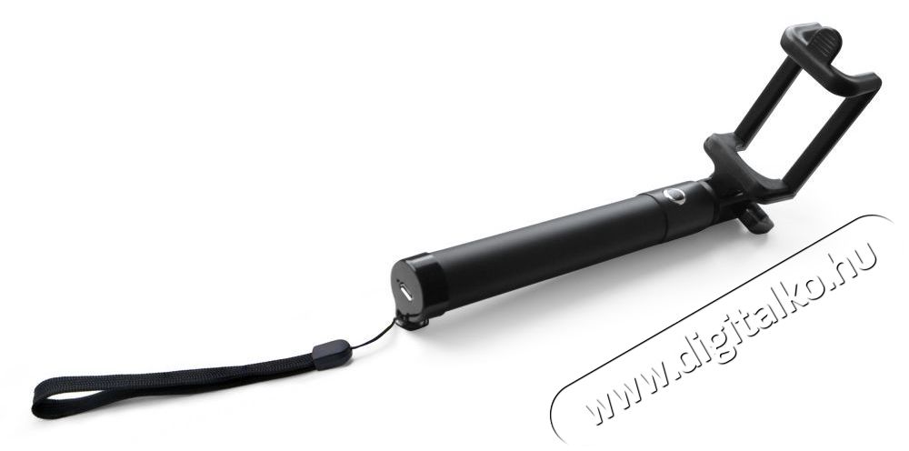Acme MH09 univerzális 3,5mm Jack kábeles szelfibot - fekete  Mobil / Kommunikáció / Smart - Mobiltelefon kiegészítő / tok - Tartó / rögzítő / állvány - 367344