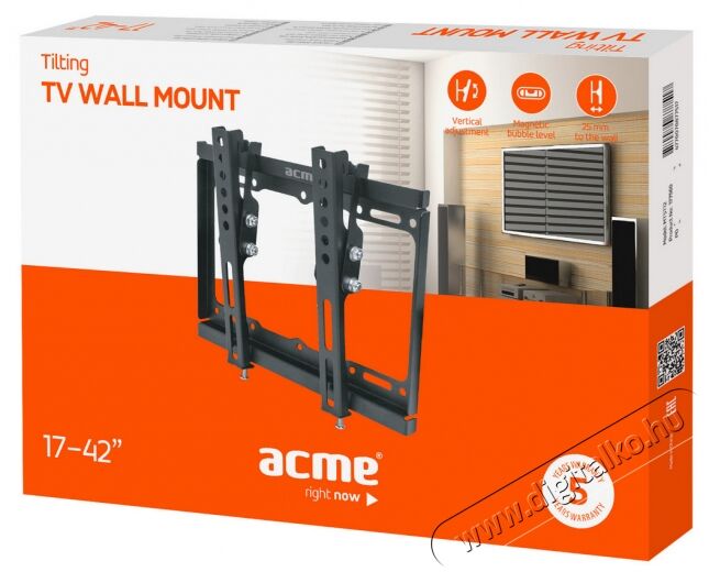 Acme MTST12 17-42 dönthető TV fali konzol Tv kiegészítők - Fali tartó / konzol - Fali tv tartó - 323800