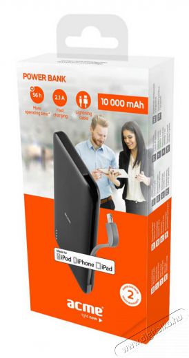 Acme PB20 4x USB 10000mAh MFI power bank + MFI Lighting kábel Újdonságok - Új termékek - 335842