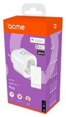 Acme SH1101 Smart Wi-Fi aljzat - fehér Háztartás / Otthon / Kültér - Okos otthon - Okos konnektor - 367353