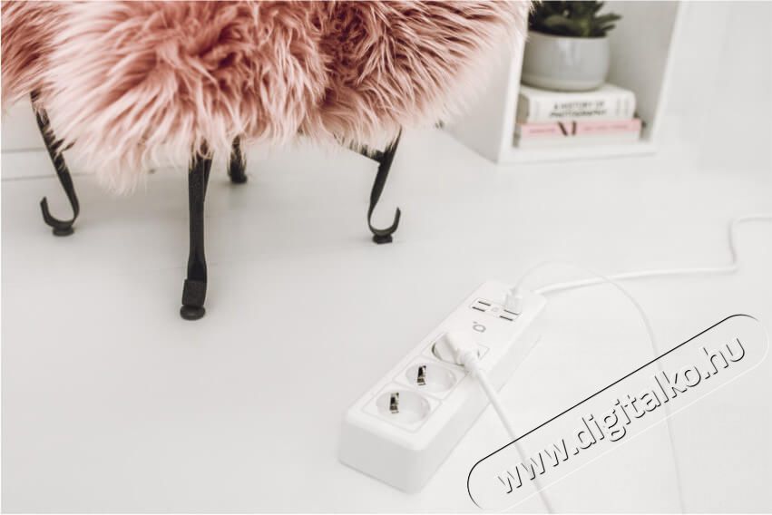 Acme SH3103 Smart Wifi 3m 4db USB 3-as elosztó Háztartás / Otthon / Kültér - Világítás / elektromosság - Hálózati elosztó / hosszabbító / adapter - 367348