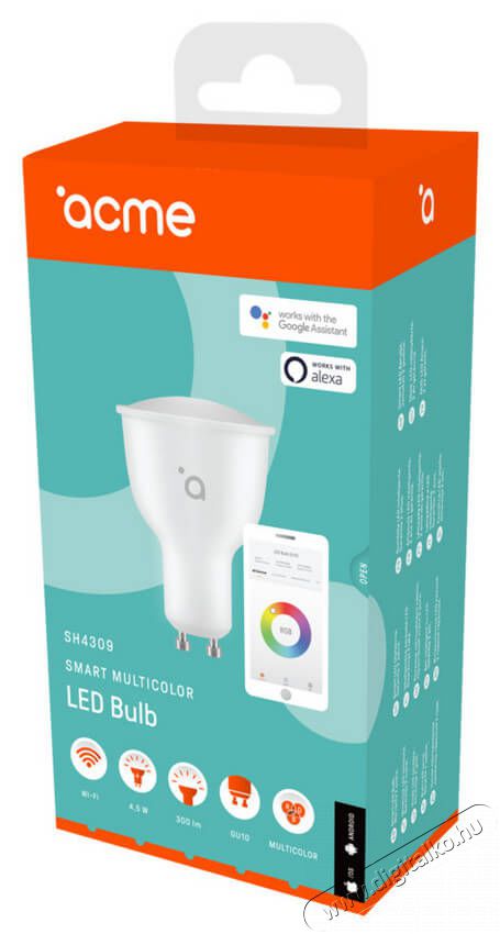 Acme SH4309 Smart 4.5W GU10 300lm RGBW LED spot izzó Egyéb - Nem forgalmazzuk ! - 367347