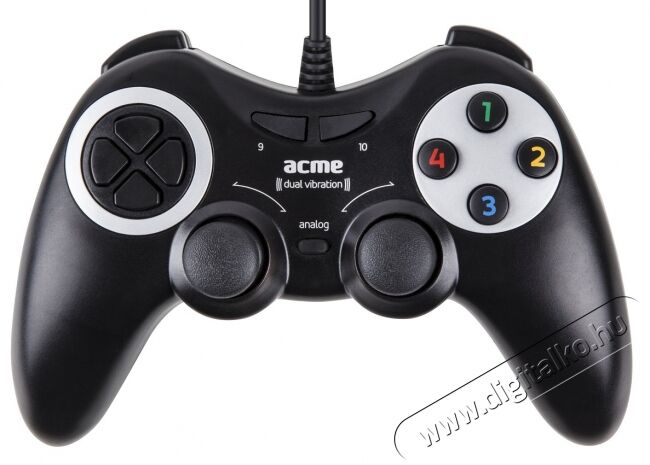 Acme GA-08 digitális rezgő vezetékes gamepad Iroda és számítástechnika - Számítógép tartozék - PC kontroller - 323691