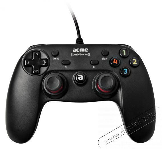 Acme GA09 digitális USB gamepad Iroda és számítástechnika - Számítógép tartozék - PC kontroller - 323692
