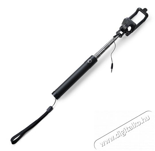 Acme MH09 univerzális 3,5mm Jack kábeles szelfibot - fekete  Mobil / Kommunikáció / Smart - Mobiltelefon kiegészítő / tok - Tartó / rögzítő / állvány - 367344