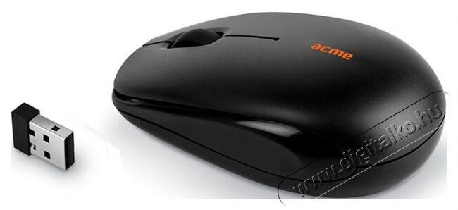 Acme MW12 wireless egér - fekete Iroda és számítástechnika - Egér - Vezeték nélküli egér - 323504