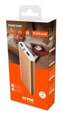 Acme PB15GD 10000mAh arany power bank Mobil / Kommunikáció / Smart - Powerbank / Külső akkumulátor és töltő - 335838