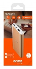 Acme PB15GD 10000mAh arany power bank Mobil / Kommunikáció / Smart - Powerbank / Külső akkumulátor és töltő - 335838