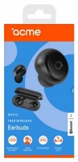 Acme BH412 True Wireless Bluetooth fülhallgató/headset fekete Audio-Video / Hifi / Multimédia - Fül és Fejhallgatók - Fülhallgató mikrofonnal / headset - 367371