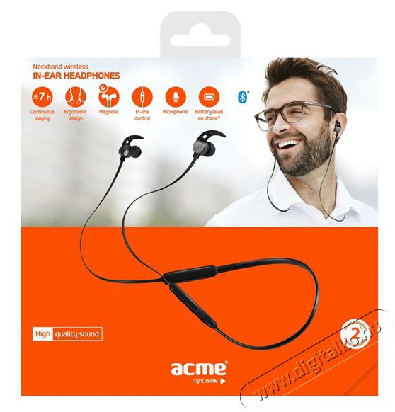 Acme BH107 Bluetooth nyakp&aacute;ntos fekete f&uuml;lhallgat&oacute; Audio-Video / Hifi / Multim&eacute;dia - Hordozhat&oacute;, vezet&eacute;k n&eacute;lk&uuml;li / bluetooth hangsug&aacute;rz&oacute; - Hordozhat&oacute;, vezet&eacute;k n&eacute;lk&uuml;li / bluetooth hangsug&aacute;rz&oacute; - 410444