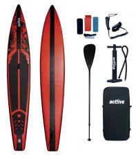 ACT!IVE SB-001-Racer Ocean Springs piros-fekete SUP deszka Háztartás / Otthon / Kültér - Játék / Sport - Vízi játék - 389449