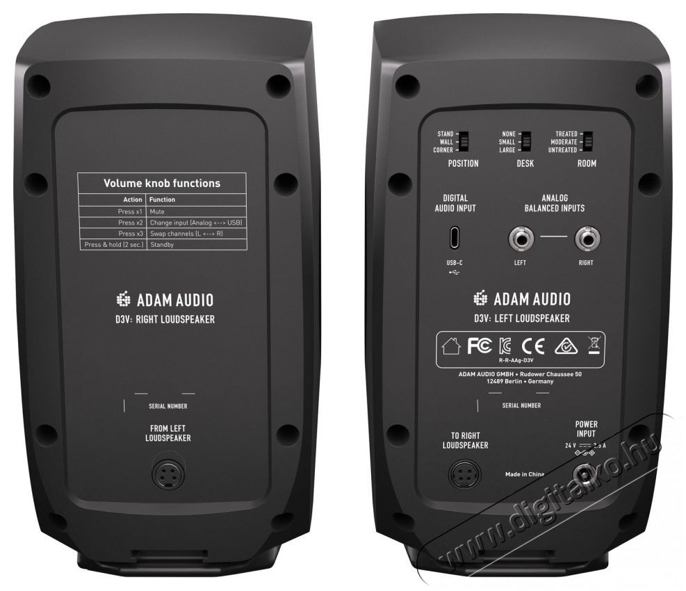 ADAM AUDIO D3V Black &Uacute;jdons&aacute;gok - &Uacute;j term&eacute;kek - 511398