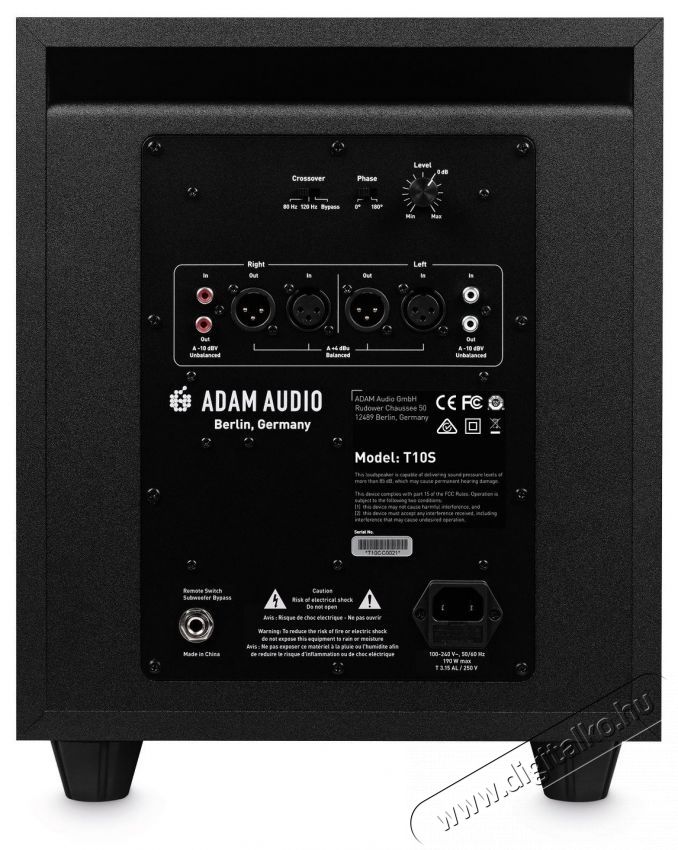 ADAM AUDIO T10S M&eacute;lynyom&oacute; Audio-Video / Hifi / Multim&eacute;dia - Hangfal - Hangfalszett - M&eacute;lynyom&oacute; - 540575