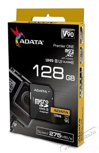 Adata 128GB Premier ONE Class 10 UHS-II U3 micro SD (AUSDX128GUII3CL10-CA1) memória kártya Memória kártya / Pendrive - MicroSD / MicroSDHC kártya - 342172