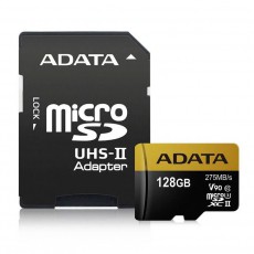 Adata 128GB Premier ONE Class 10 UHS-II U3 micro SD (AUSDX128GUII3CL10-CA1) memória kártya Memória kártya / Pendrive - MicroSD / MicroSDHC kártya - 342172