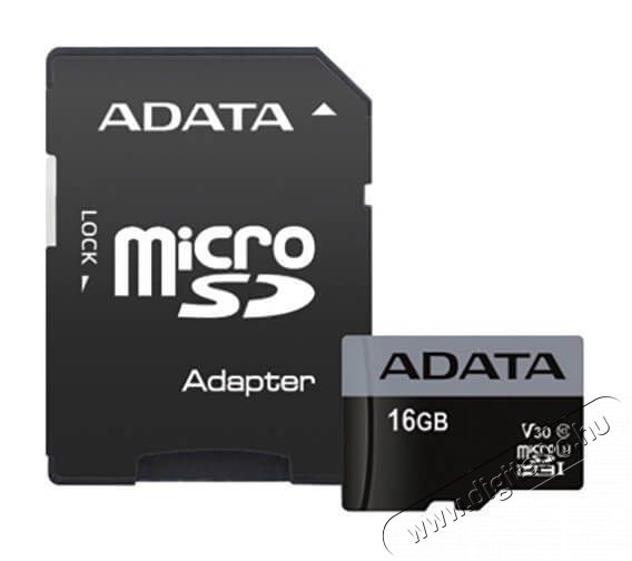 Adata 16GB Premier Pro Class 10 UHS-I U3 micro SD (AUSDH16GUI3V30S-RA1) memória kártya Memória kártya / Pendrive - MicroSD / MicroSDHC kártya - 342179