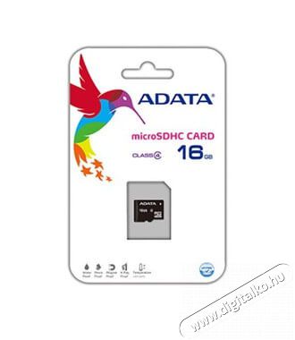 Adata 16GB SD micro (SDHC Class 4) (AUSDH16GCL4-R) memória kártya Újdonságok - Új termékek - 342175