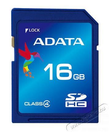 Adata 16GB SD (SDHC Class 4) (ASDH16GCL4-R) memória kártya Memória kártya / Pendrive - SD / SDHC / SDXC kártya - 323696