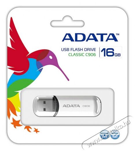 Adata USB2.0 16GB (AC906-16G-RWH) pendrive - fehér  Egyéb - Nem forgalmazzuk ! - 323524