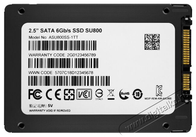 Adata 1TB SATA3 2,5 7mm (ASU800SS-1TT-C) SSD Egyéb - Nem forgalmazzuk ! - 331057