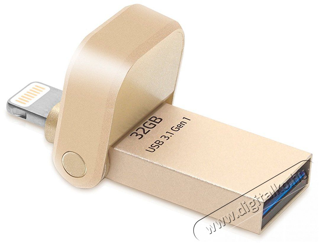 Adata 32GB Lightning / USB3.1 (AAI920-32G-CGD) pendrive - arany Egyéb - Nem forgalmazzuk ! - 323832