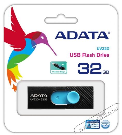 Adata 32GB USB2.0 (AUV220-32G-RBKBL) pendrive - fekete/kék Egyéb - Nem forgalmazzuk ! - 331059